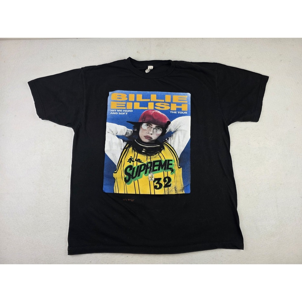 Billie Eilish Hit Me Hard And Soft The Tour Shirt Mens Size XL Double-Sided